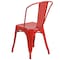 Flash Furniture Red Metal Indoor-Outdoor Stackable Chair CH-31230-RED-GG - alternate 3