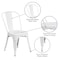 Flash Furniture Contemporary Chair, White Back, 18 in W 20" L 33" H CH-31230-WH-GG - alternate 4
