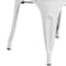 Flash Furniture Contemporary Chair, White Back, 18 in W 20" L 33" H CH-31230-WH-GG - alternate 2