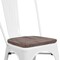 Flash Furniture White Metal Stack Chair CH-31230-WH-WD-GG - alternate 6