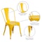 Flash Furniture Contemporary Chair, 18 in W 20" L 33" H CH-31230-YL-GG - alternate 2