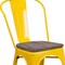 Flash Furniture Metal Stack Chair, Yellow CH-31230-YL-WD-GG - alternate 10