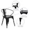 Flash Furniture Contemporary Chair, Black Back, 21-1/2 in W 19" L 27-3/4" H, Integrated CH-31270-BK-GG - alternate 2