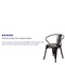 Flash Furniture Contemporary Chair, 21-1/2 in W 19" L 27-3/4" H, Integrated CH-31270-BQ-GG - alternate 3