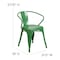 Flash Furniture Contemporary Chair, 21-1/2 in W 19" L 27-3/4" H, Integrated CH-31270-GN-GG - alternate 9