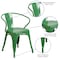 Flash Furniture Contemporary Chair, 21-1/2 in W 19" L 27-3/4" H, Integrated CH-31270-GN-GG - alternate 4