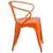 Flash Furniture Contemporary Chair, 21-1/2 in W 19" L 27-3/4" H, Integrated CH-31270-OR-GG - alternate 6