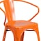 Flash Furniture Contemporary Chair, 21-1/2 in W 19" L 27-3/4" H, Integrated CH-31270-OR-GG - alternate 4