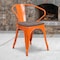 Flash Furniture Metal Chair with Arms, Orange CH-31270-OR-WD-GG - alternate 1
