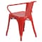 Flash Furniture Contemporary Chair, 21-1/2 in W 19" L 27-3/4" H, Integrated CH-31270-RED-GG - alternate 3