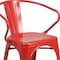 Flash Furniture Contemporary Chair, 21-1/2 in W 19" L 27-3/4" H, Integrated CH-31270-RED-GG - alternate 5