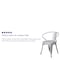 Flash Furniture Contemporary Chair, 21-1/2 in W 19" L 27-3/4" H, Integrated CH-31270-SIL-GG - alternate 9