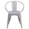 Flash Furniture Contemporary Chair, 21-1/2 in W 19" L 27-3/4" H, Integrated CH-31270-SIL-GG - alternate 10
