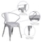 Flash Furniture Contemporary Chair, 21-1/2 in W 19" L 27-3/4" H, Integrated CH-31270-SIL-GG - alternate 6