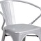 Flash Furniture Contemporary Chair, 21-1/2 in W 19" L 27-3/4" H, Integrated CH-31270-SIL-GG - alternate 4
