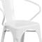 Flash Furniture Contemporary Chair, White Back, 21-1/2 in W 19" L 27-3/4" H, Integrated CH-31270-WH-GG - alternate 4
