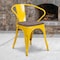 Flash Furniture Metal Chair with Arms, Yellow CH-31270-YL-WD-GG - alternate 1
