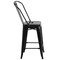 Flash Furniture 24" High Black Metal Counter Height Stool CH-31320-24GB-BK-GG - alternate 8
