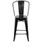 Flash Furniture 24" High Black Metal Counter Height Stool CH-31320-24GB-BK-GG - alternate 10