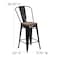 Flash Furniture Metal Counter Stool, 24", Black CH-31320-24GB-BK-WD-GG - alternate 6