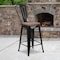 Flash Furniture Metal Counter Stool, 24", Black CH-31320-24GB-BK-WD-GG - alternate 1