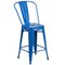 Flash Furniture 24" High Blue Metal Counter Height Stool w/ Back CH-31320-24GB-BL-GG - alternate 9