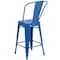 Flash Furniture 24" High Blue Metal Counter Height Stool w/ Back CH-31320-24GB-BL-GG - alternate 8