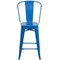 Flash Furniture 24" High Blue Metal Counter Height Stool w/ Back CH-31320-24GB-BL-GG - alternate 10