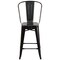 Flash Furniture 24" High Black/Gold Counter Height Stool w/ Back CH-31320-24GB-BQ-GG - alternate 10