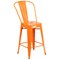 Flash Furniture 24" High Orange Metal Counter Height Stool w/Back CH-31320-24GB-OR-GG - alternate 6