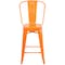 Flash Furniture 24" High Orange Metal Counter Height Stool w/Back CH-31320-24GB-OR-GG - alternate 10
