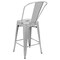 Flash Furniture 24" High Silver Metal Counter Height Stool w/Back CH-31320-24GB-SIL-GG - alternate 5