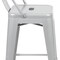 Flash Furniture 24" High Silver Metal Counter Height Stool w/Back CH-31320-24GB-SIL-GG - alternate 6