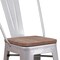 Flash Furniture Metal Counter Stool, 24", Silver CH-31320-24GB-SIL-WD-GG - alternate 6