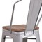 Flash Furniture Metal Counter Stool, 24", Silver CH-31320-24GB-SIL-WD-GG - alternate 9