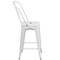 Flash Furniture 24" High White Metal Counter Height Stool w/Back CH-31320-24GB-WH-GG - alternate 3