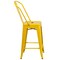 Flash Furniture 24" High Yellow Metal Counter Height Stool w/Back CH-31320-24GB-YL-GG - alternate 2