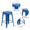 Flash Furniture 24" High No Back Blue Metal Counter Height Stool CH-31320-24-BL-GG - alternate 6