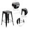 Flash Furniture 24" High Backless Black/Gold Counter Height Stool CH-31320-24-BQ-GG - alternate 2