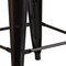 Flash Furniture Antique Metal Stool, 24", Black, Seat Material: Wood CH-31320-24-BQ-WD-GG - alternate 9