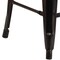 Flash Furniture Antique Metal Stool, 24", Black, Seat Material: Wood CH-31320-24-BQ-WD-GG - alternate 6