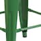 Flash Furniture 24" High Backless Green Metal Counter Height Stool CH-31320-24-GN-GG - alternate 9