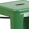 Flash Furniture 24" High Backless Green Metal Counter Height Stool CH-31320-24-GN-GG - alternate 10