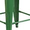 Flash Furniture Metal Counter Stool, 24", Green, Seat Material: Wood CH-31320-24-GN-WD-GG - alternate 10