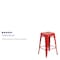 Flash Furniture 24" High Backless Red Metal Counter Height Stool CH-31320-24-RED-GG - alternate 5