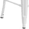 Flash Furniture Metal Counter Stool, 24", White, Seat Material: Wood CH-31320-24-WH-WD-GG - alternate 8