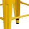 Flash Furniture Metal Counter Stool, 24", Yellow, Backrest: Backless CH-31320-24-YL-WD-GG - alternate 9