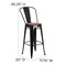 Flash Furniture Metal Barstool, 30", Black CH-31320-30GB-BK-WD-GG - alternate 7