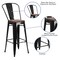 Flash Furniture Metal Barstool, 30", Black CH-31320-30GB-BK-WD-GG - alternate 5