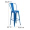 Flash Furniture 30" High Blue Metal Indoor-Outdoor Barstool CH-31320-30GB-BL-GG - alternate 7